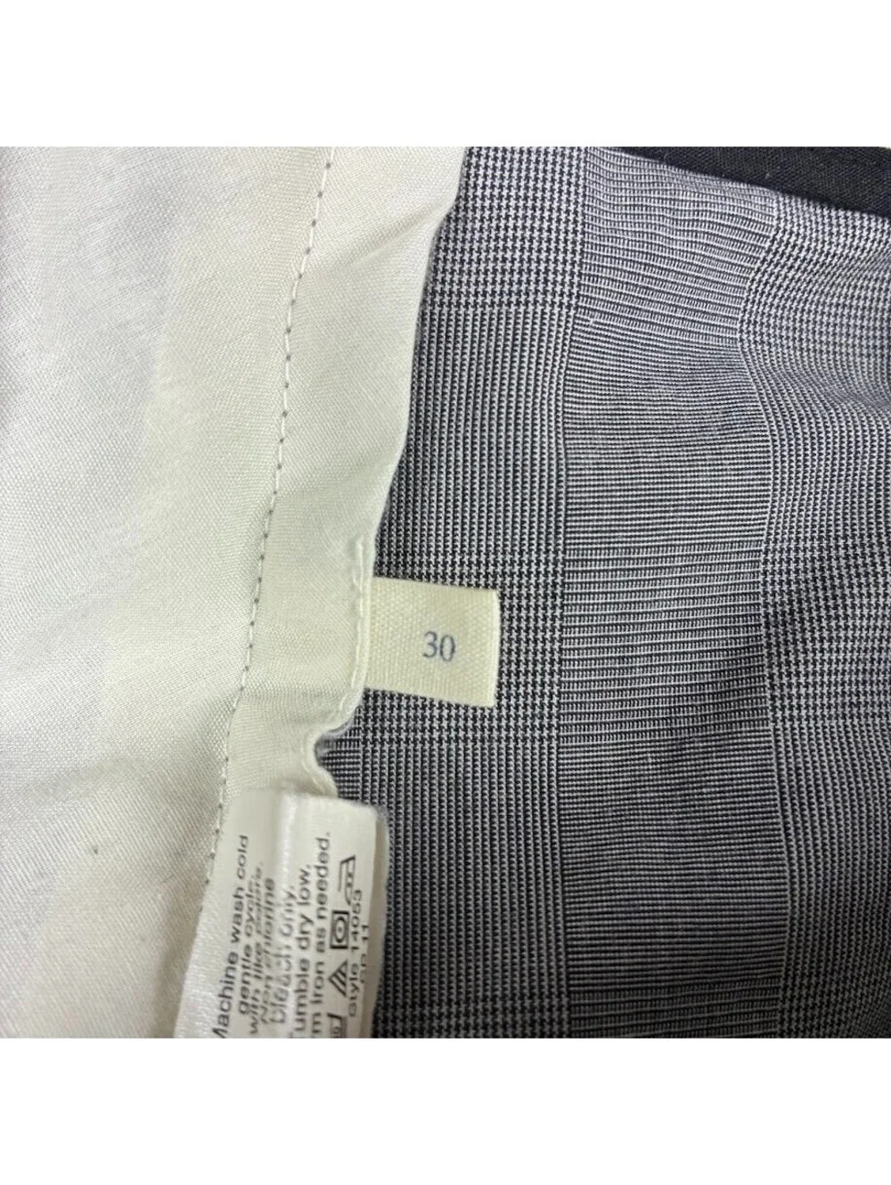 J.CREW Men's Chino Shorts Size 30 Grey Plaid